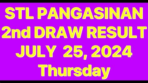 stl pangasinan 2nd draw today time